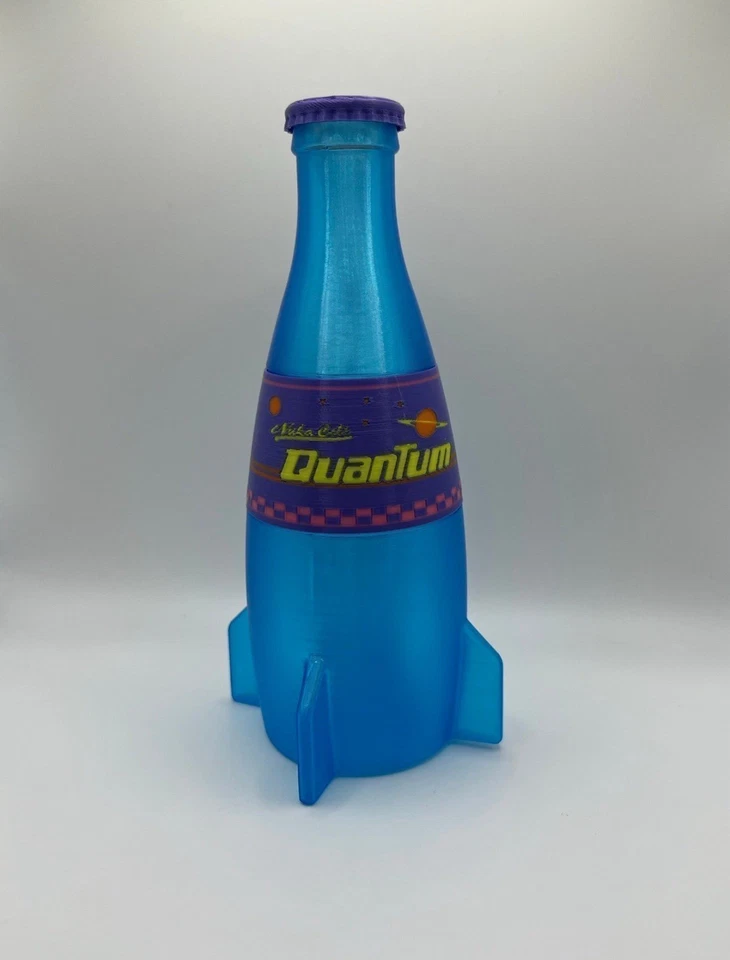 Fallout Nuka Cola Quantum garrafa LED luz noturna alimentada por bateria - Imagem 3 de 4