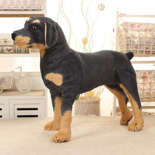 Peluche Cane Realistico 70 Cm Animali Realistici Giganti Peluche Cane Rottweiler