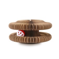 Organ Cat Scratching Board Foldable Accordion Cat Toy with Toy Bell for Cat Grin