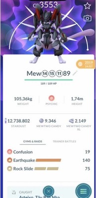 Armored Mewtwo  -Level 50 & Extra Charged Move  Guaranteed LUCKY  Pokémon  