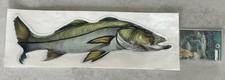SNOOK FISH FISHING AUTO BOAT CAR TRUCK TRAILER GRAPHIC DECAL STICKER 13.5  x 4.5  