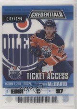 2019 Upper Deck Credentials Ticket Access Acetate /199 Connor McDavid #TA-CM c6q