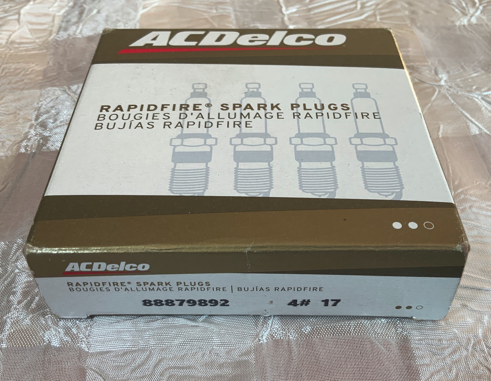 ACDelco Rapidfire Platinum Spark Plugs #17  88879892  1 Box of 4 Spark Plugs