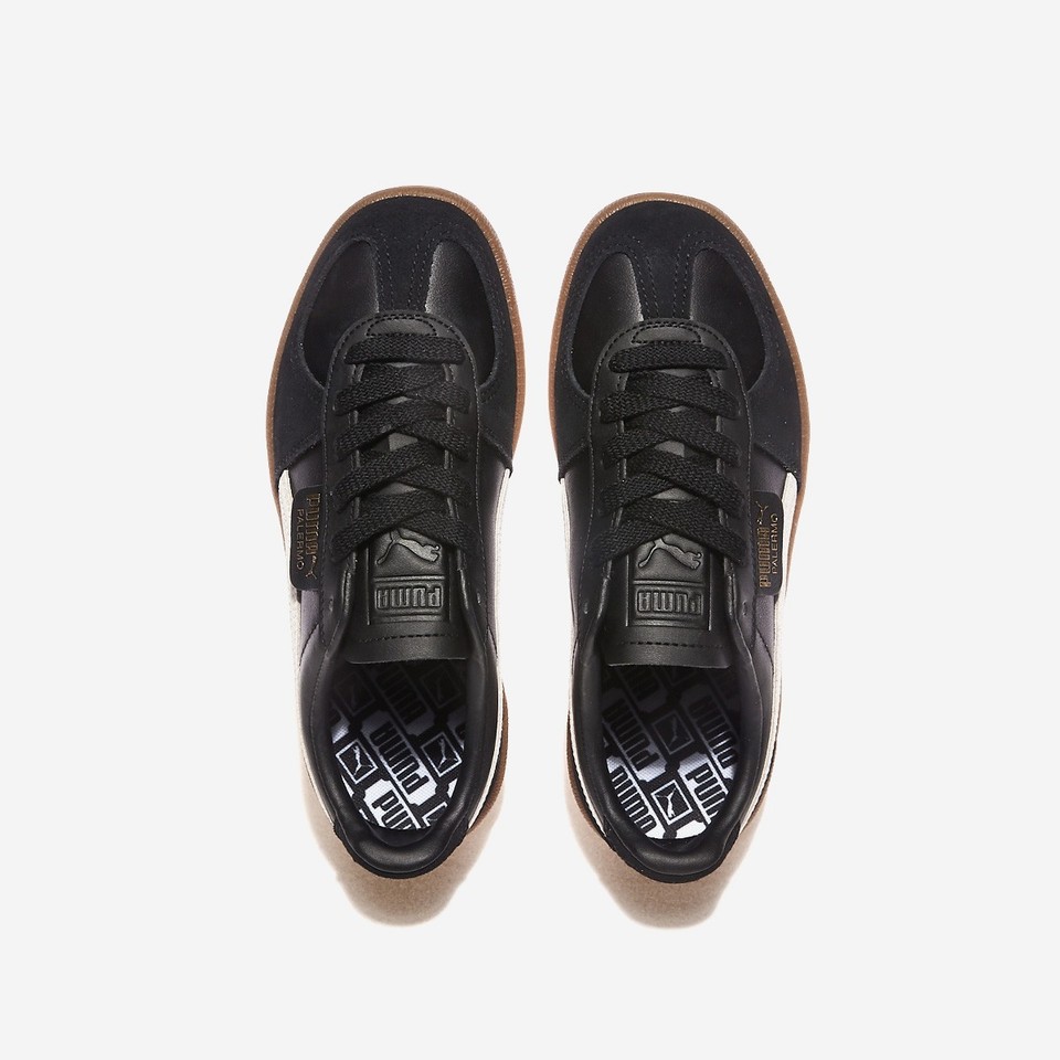 PUMA Palermo Lth Puma Black-Feather Gray-Gum 39646403 | eBay
