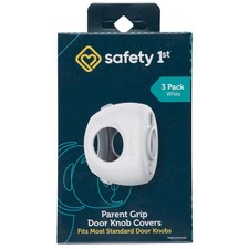 Safety 1st Parent Grip Door Knob Covers, White, One Size Pack of 3 