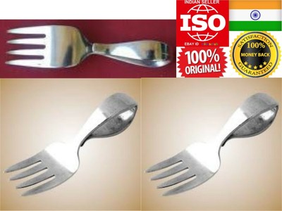 Pure Silver 100 Chandi Baby Feeder Infant Loop Fork 50g Newborn