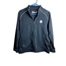 Cutter & Buck Steelers NFL Mens Full Zip Lightweight Jacket Medium CB Dry Tec