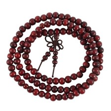 Mala 108 Prayer Beads 8mm Sandalwood Buddhist Hinduism Bracelet Necklace Yoga