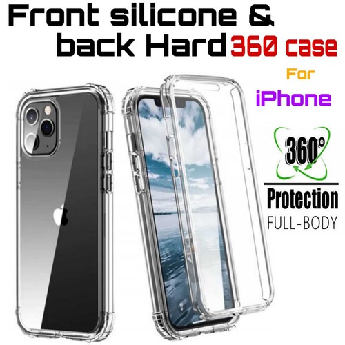 360 Hard & Silicone Phone Case For iPhone 16 15 14 12 13 Pro Max 17 Pro Cover - Picture 1 of 3