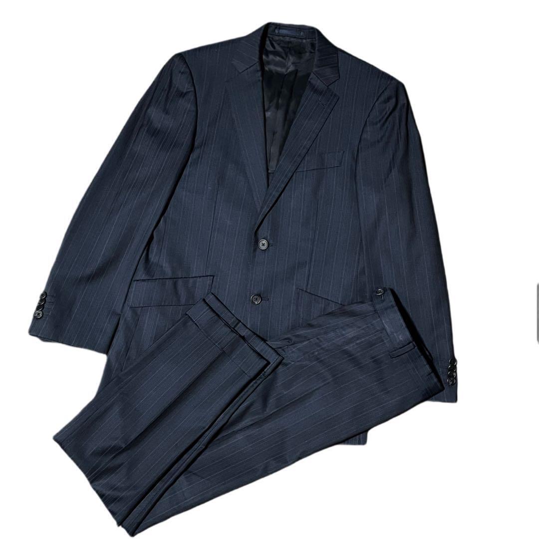Paul Smith London x Loro Piana Suit Set Navy Striped Wool Paul Smith London x Loro Piana Suit Set Navy Striped Wool