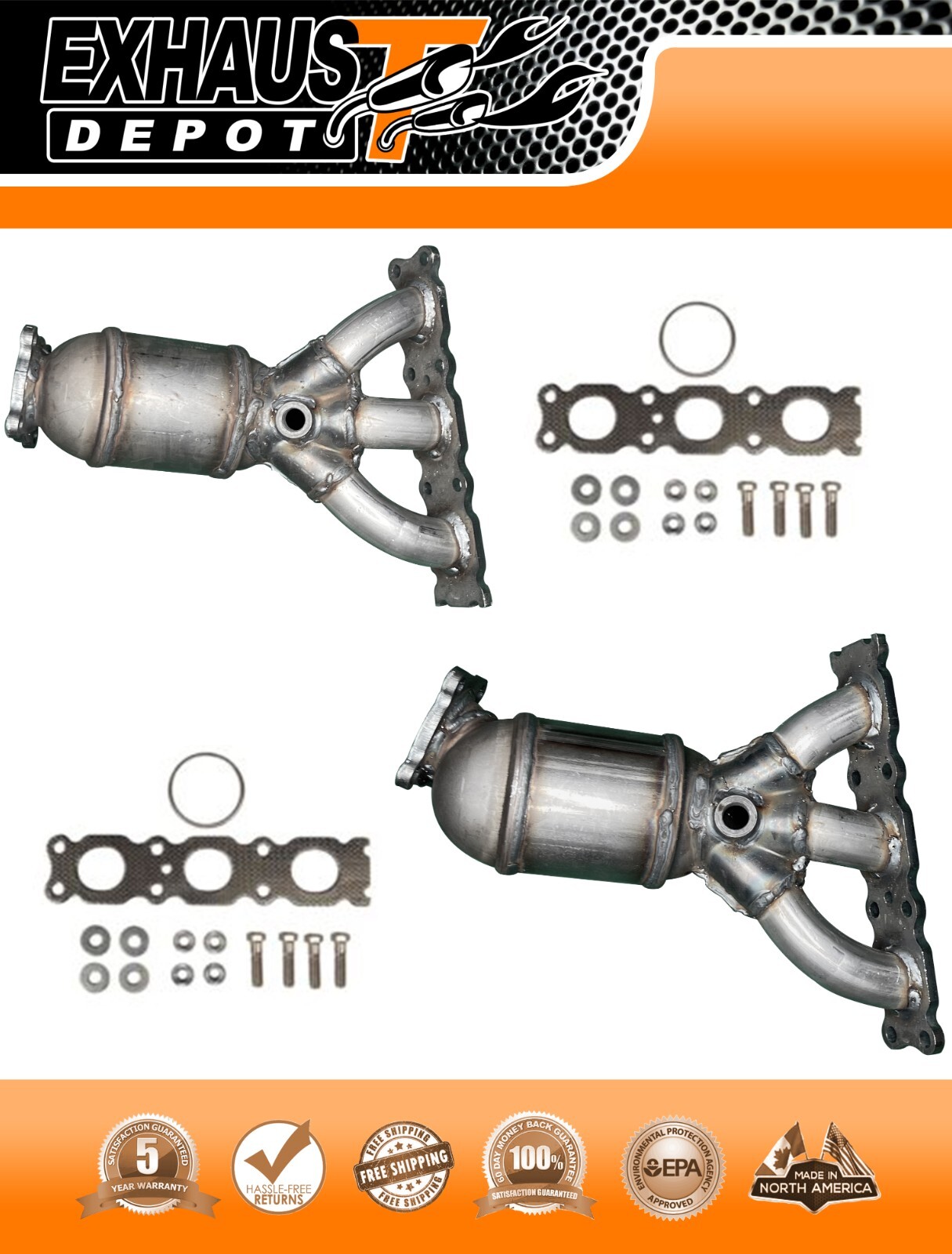 MANIFOLD CATALYTIC CONVERTER SET FOR 20072014 VOLVO XC90 3.2L LEFT