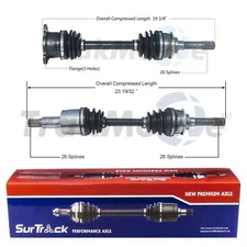 For Geo Tracker Suzuki X-90 Sidekick 4WD Set of Front CV Axle Shafts SurTrack