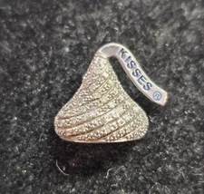 WTJ 925 Sterling Silver Hersey Kisses Diamond /moissanite stones Pendant Small