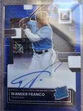 2022 Optic Wander Franco Blue Mojo Rated Rookie Prizm On Card Auto #/99