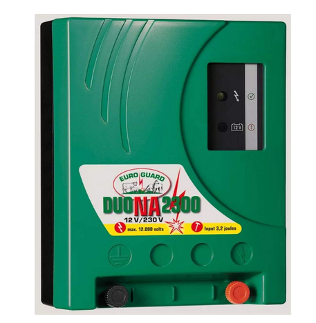 RECINTI ELETTRICI - ELETTRIFICATORE  EUROGUARD DUO NA2300 fino a 60 Km.