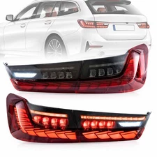 OLED GTS Tail Lights For 2019-2021 BMW 3 G20 G80 M3 330i 340i w/Red Sequential