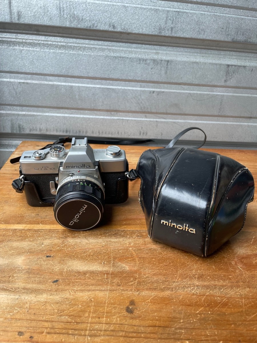 【完動品】ミノルタ SRT101 MC ROKKOR-PF 58mm F1.4 Vintage MINOLTA SRT-101 Film Camera & 58mm f1.4 MC Rokkor-PF
