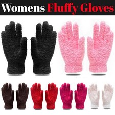Womens Ladies Girls Warm Feather Fluffy Cosy Soft Winter Thermal Magic Gloves