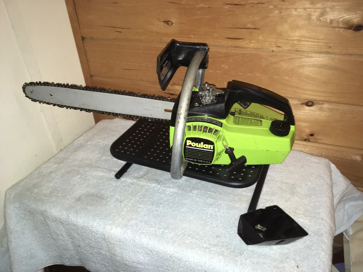 Very clean Poulan 1800 Woodsman Chainsaw w oregon bar and chain