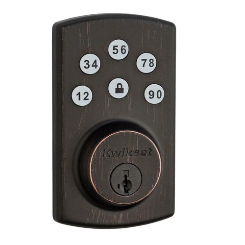 Kwikset, 99070-103 Powerbolt2 Electronic Deadbolt with Smartkey – Venetian…