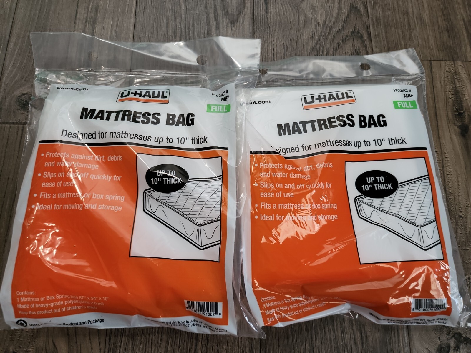 Lot of 2 UHaul Mattress bag cover Full size eBay