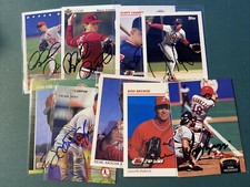 (9) Auto Signed St. Louis Cardinals Baseball Cards Tom Pagnozzi Aurochs Alicea +