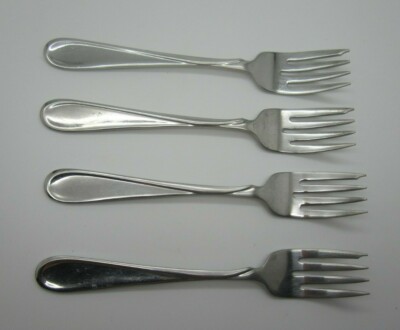 Oneida USA Flight Set 4 (Glossy) Stainless  Steel Salad Forks Free Ship!