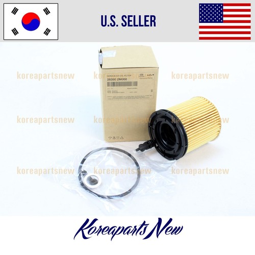 1.6L Engine Oil Filter Kit 263502M000 ⭐OEM⭐ Santa Fe Sorento K5 Rio