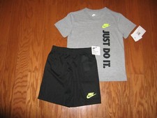 Nike 2 Piece T-Shirt  Shorts Outfit Set Boys Size 4/ 5/ 6 NWT