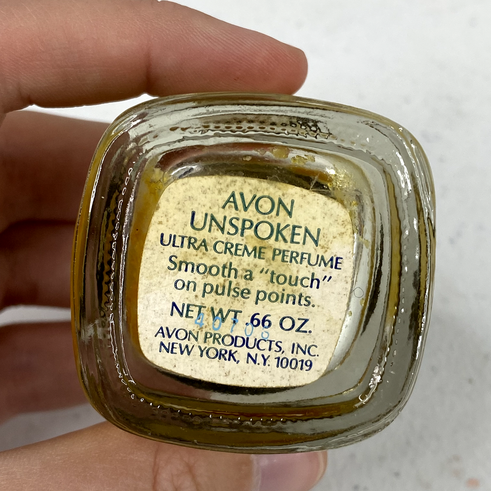 Eau De Cologne Avon UNSPOKEN Vintage - Flacon 53 Ml, Senteur Florale Neuve