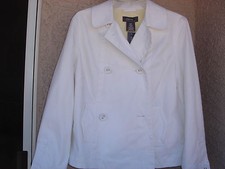 Authentic " George " Ladies Artic White Size Med. Double Breasted Jacket
