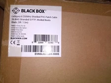 BLACK BOX EVNSL0272BK-0005, CAT6 250-MHz Stranded Ethernet DATA 5' BLACK