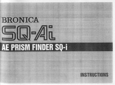 Zenza Bronica AE Prism Finder SQ-i Instruction Manual Reprint