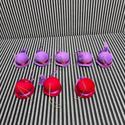 RED HAT SOCIETY Red Hat/Purple Feather, Purple Hat/Feather  display picture 3