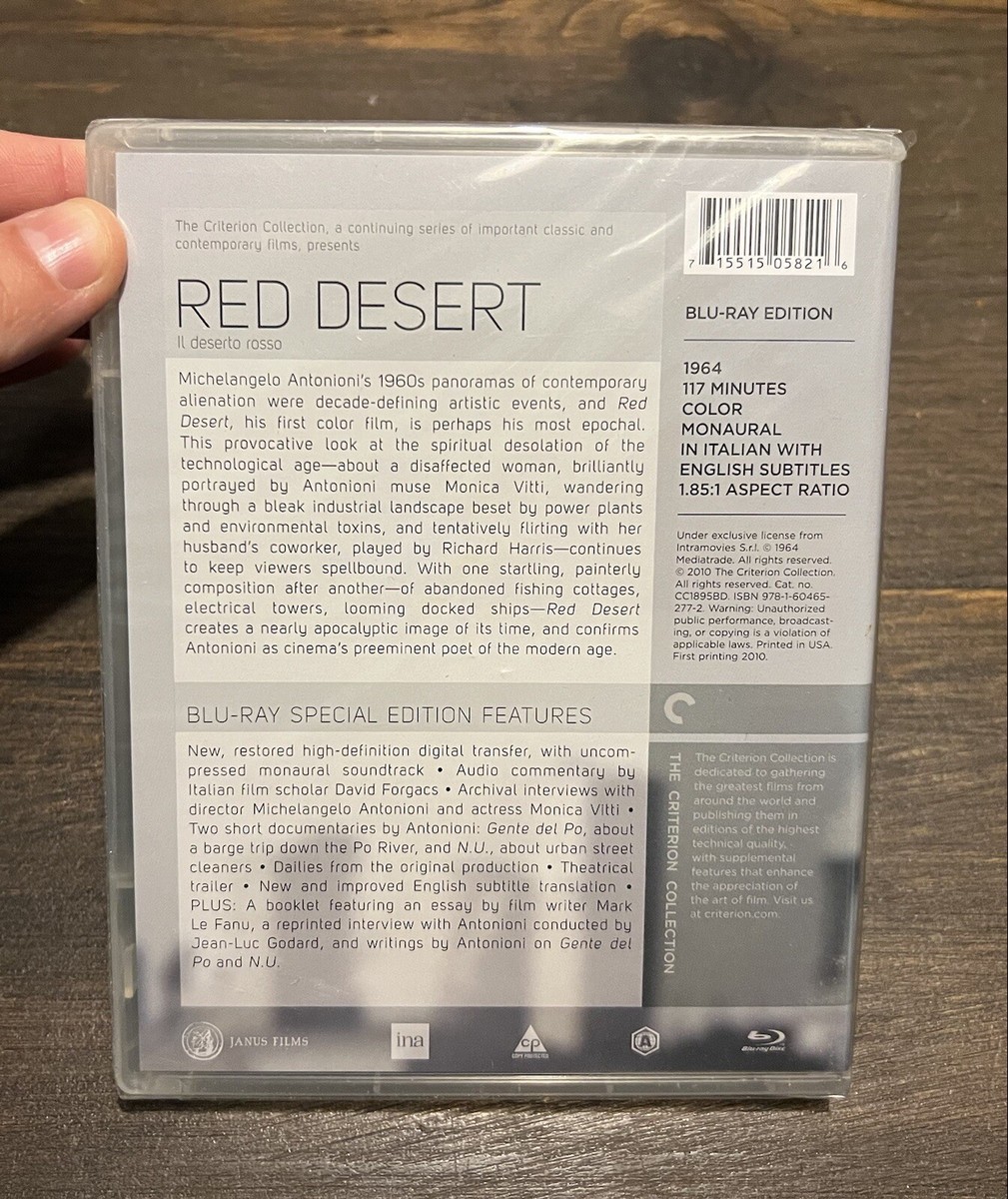 Red Desert Criterion Collection Blu-ray Monica Vitti Richard