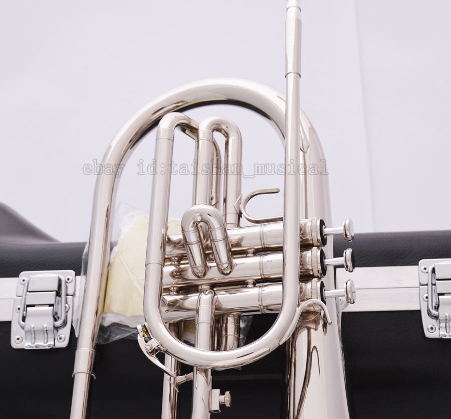 Professional JINBAO F Key Marching Mellophone Silver nickel Horn Hard