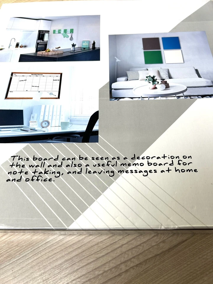 Magnetic Tempered Glass Writing Board Fish 40 X 40 cm Print Wall Art Decorative - Image 4 of 4