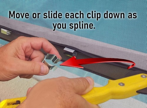 20 Carbon Steel Screen Clips for Easy One-Person Installation - All Applications - Picture 10 of 11