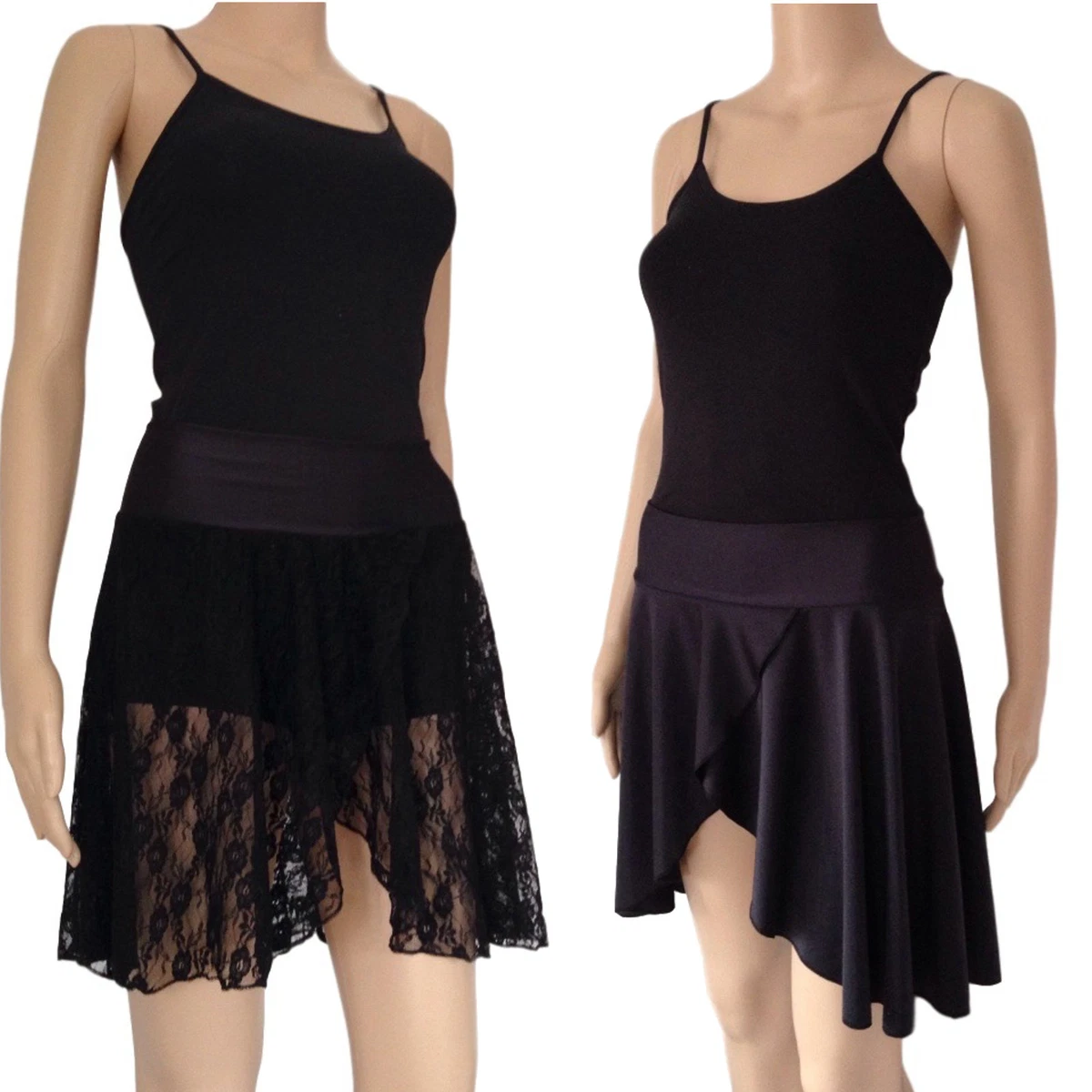 Black lace top ballet skirt