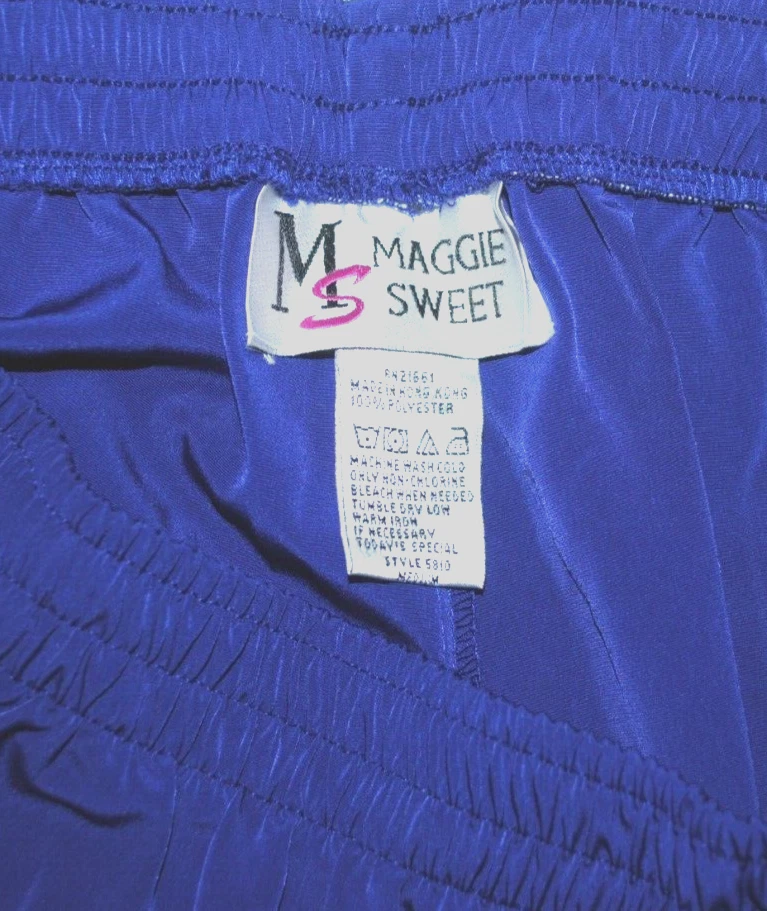 MAGGIE SWEET Women's Pull On Pants Dark Royal Purple Size M - Image 3 of 3
