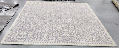 LAVANDER / IVORY 8' X 8' Broken Thread Rug, Reduced Price 1172727211 CAM123C-8SQ