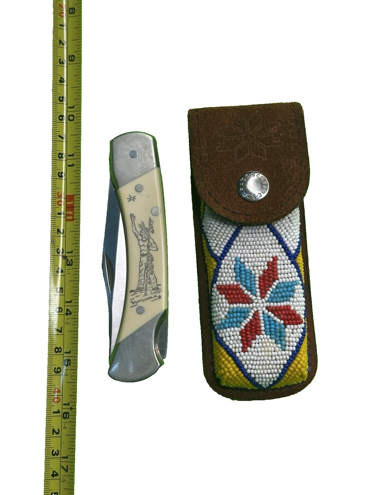 Hoja de acero inoxidable Schrade Blanco cuchillos plegables de colección