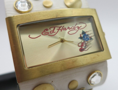 Ed Hardy Love Child Quartz Watch - LC-WG3544 - New Battery | eBay