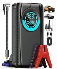 Jump Starter with Air Compressor, Car Battery Jump Starter 8.0 Gas/7.0L Dies...