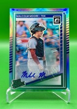 2025 Donruss Baseball Malcom Moore Rated Prospects Optic Signatures Holo Prizm