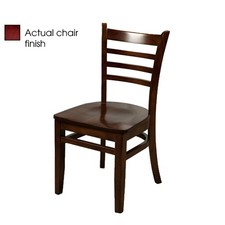 Oak Street Mfg WC101MHMH Ladderback Mahogany All Wood Chair