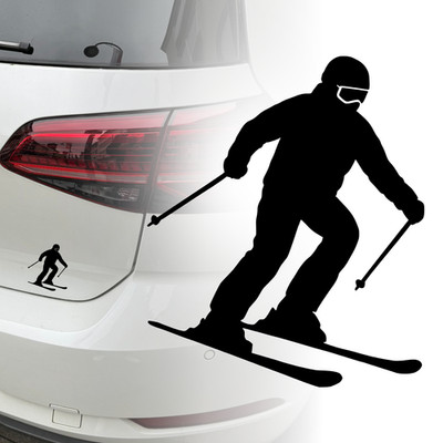 Ski Fahrer Auto Aufkleber | Winter Sport  Versch. Farben / Größen | Sticker 775