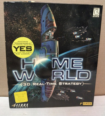 HOME WORLD: 3d real time strategy PC CD-ROM GAME W/ MANUAL