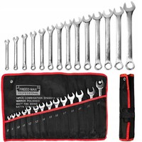 KombischlüSsel 14 Tlg 8-24 Mm Maul RingschlüSsel SchraubenschlüSsel Rolltasche