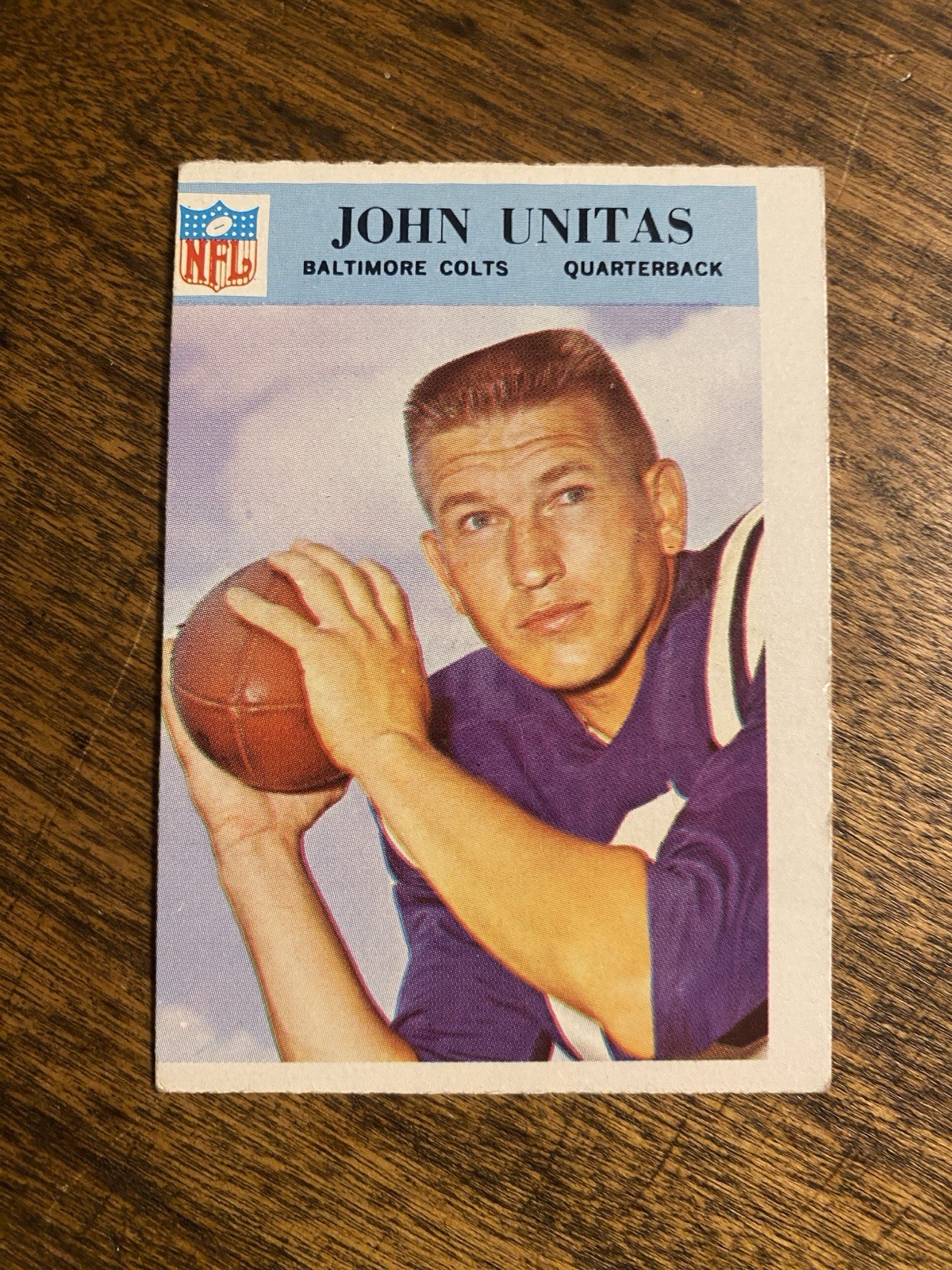 1966 Philadelphia Football #24 John "Johnny" Unitas Baltimore Colts